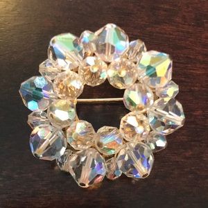 Vintage Glass Brooch